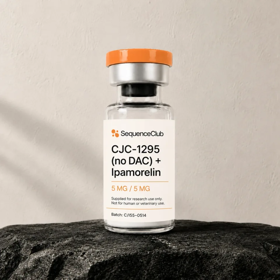 CJC-1295 (no DAC) / Ipamorelin 5 mg / 5 mg research vial