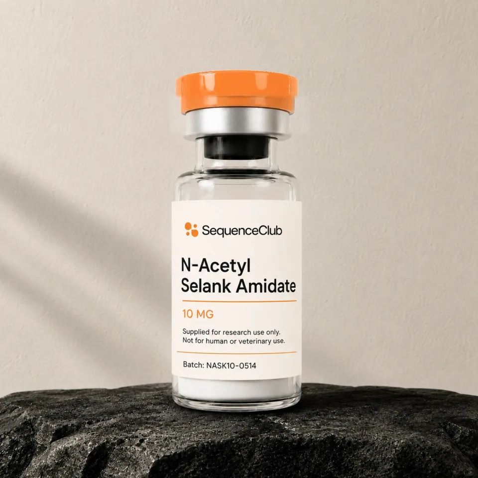N-Acetyl Selank Amidate 10 mg research vial